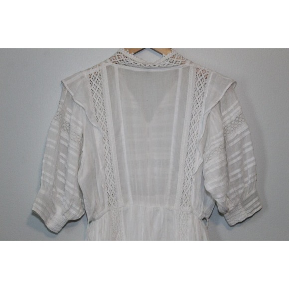 FP One Free People Sydney Dress Ivory Crochet Lace No Belt Womens Size XS H14560 - Picture 13 of 16